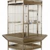 Medium Wrought Iron Select Bird Cage - Pewter