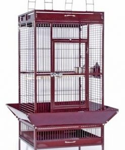 Large Select Wrought Iron Play Top Bird Cage - Pewter