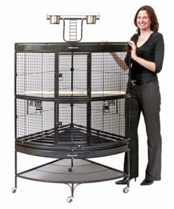 Large Corner Parrot Cage