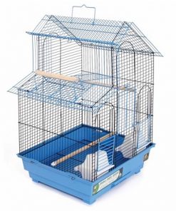 House Style Bird Cage - Blue