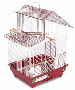 House Style Bird Cage - Red