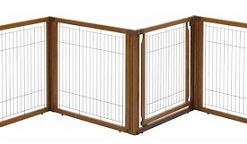 6 Panel Convertible Elite Pet Gate - Black