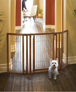 Premium Plus Freestanding Pet Gate with Door