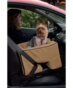 Large Dog Booster Car Seat - Tan