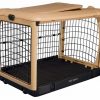 Deluxe Steel Dog Crate With Pad - Large
