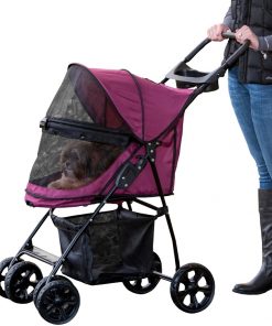 Happy Trails Lite NO-ZIP Pet Stroller - Boysenberry