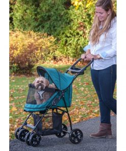 Happy Trails Lite NO-ZIP Pet Stroller - Pine Green