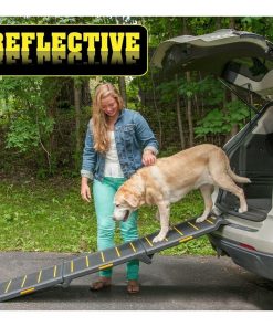 Tri-Fold Extra Wide Reflective Pet Ramp