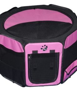 Travel Lite Soft-Sided Pet Pen - Medium/Pink