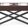 Woodsman Double Raised Dog Bowl - Large